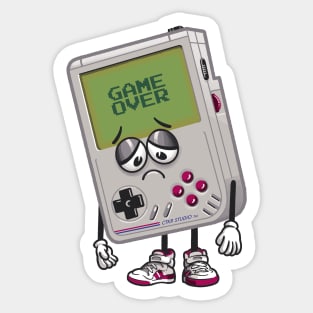 Game Over Retro Handheld 8-bit Console Sticker